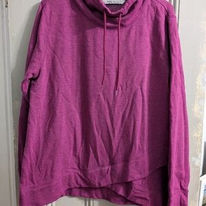 DSG Women's Rich Purple Cowl Neck Sweater